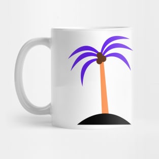 red purple palm tree texture Mug